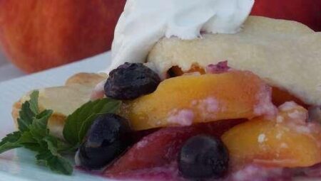 Peach Blueberry Pie