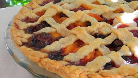 Summer is Here Triple Berry Peach Pie