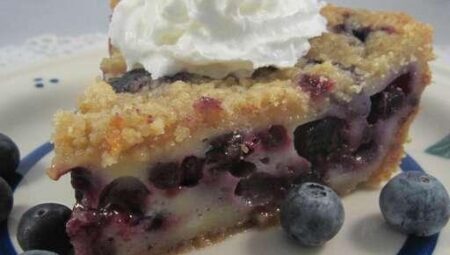 Blueberry Custard Pie