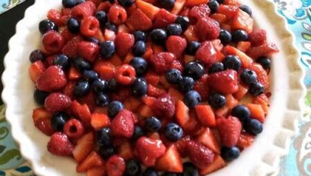 White Chocolate-Cream Cheese Fruit Tart Recipe