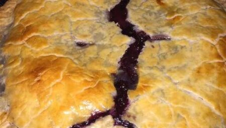Ultimate Gooey Blueberry Pie