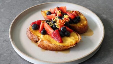 Baked Yogurt Custard Toast
