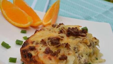 Sausage Hash Brown Breakfast Casserole