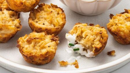Crispy (No-Fry) Potato Pancake Poppers