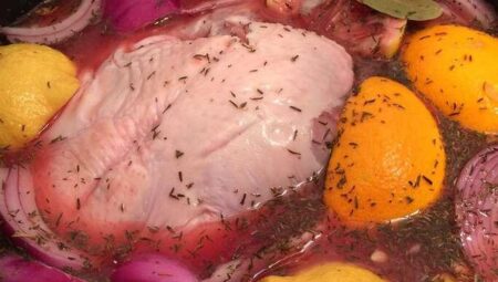 Salty and Sweet Cranberry Citrus Brine