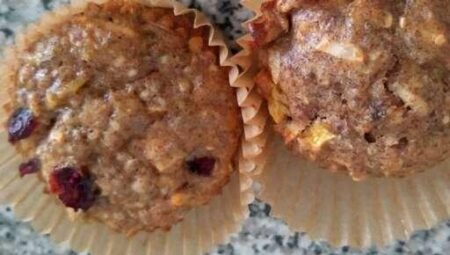 Banana Coconut Flaxseed Muffins with Apple and Chia
